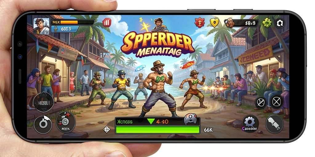 Tampilan gameplay 66K yang penuh aksi dan tantangan.