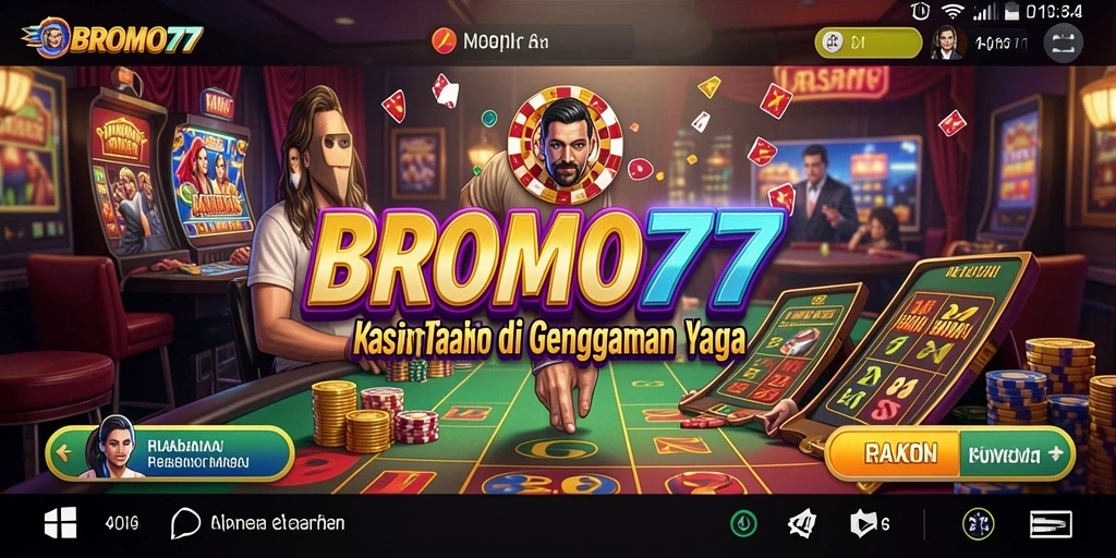 Tampilan gameplay menarik dari BROMO77 dengan berbagai permainan Kasino.
