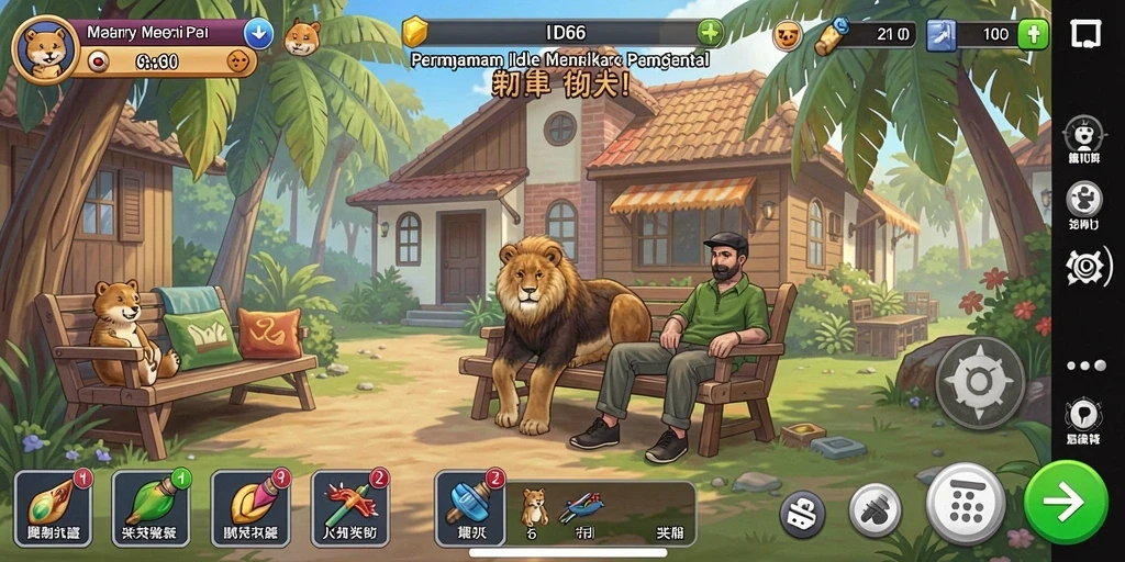 Gameplay seru dan santai dalam ID66 yang memukau.