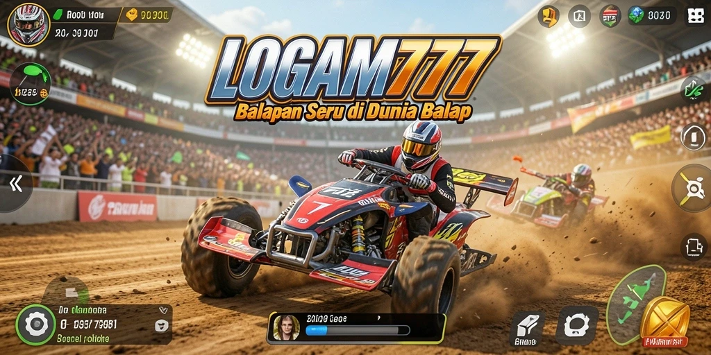Menampilkan aksi balapan mendebarkan dalam LOGAM777.