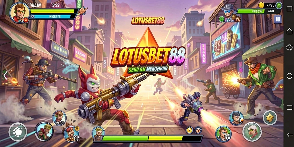 Screenshot utama LOTUSBET88 menampilkan gameplay Arcade yang mengasyikkan.