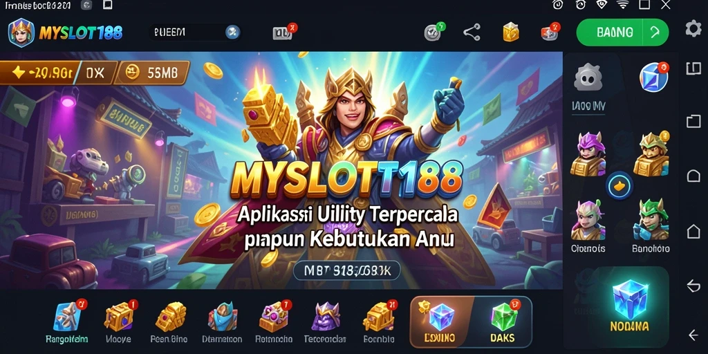 Tampilan antarmuka MYSLOT188 yang intuitif dan modern.
