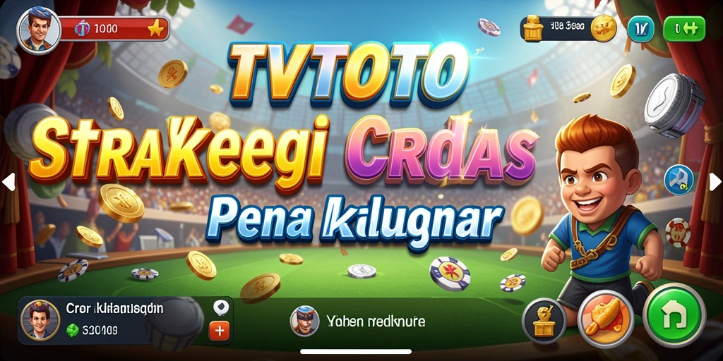 Tampilan gameplay menarik dari TVTOTO yang menunjukkan duel strategi.