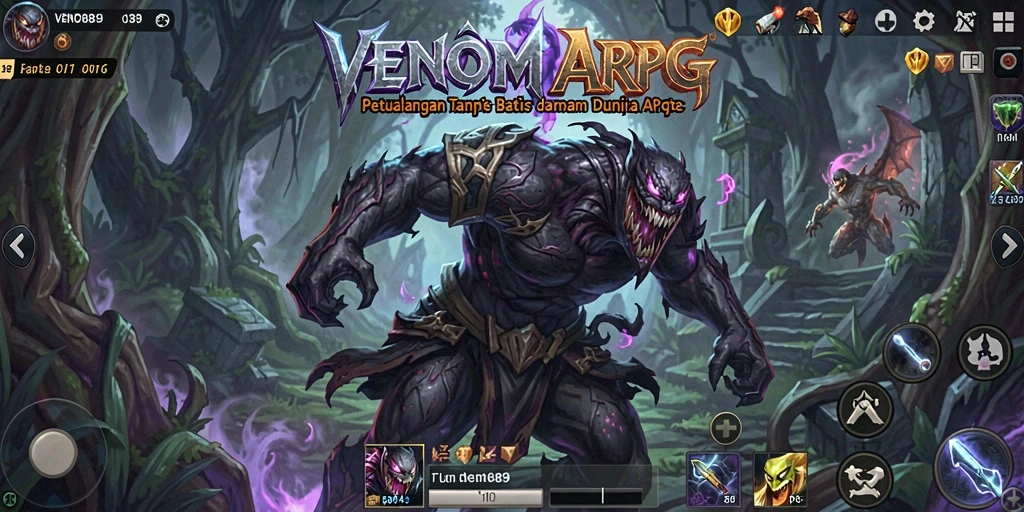 Tampilan gameplay seru di dunia fantasi VENOM889.
